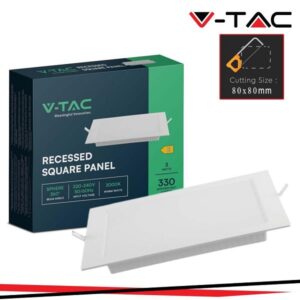 Pannello LED Incasso Quadrato 3w Luce Natura 330 Lumen